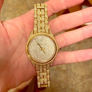MK gold/diamond females watch